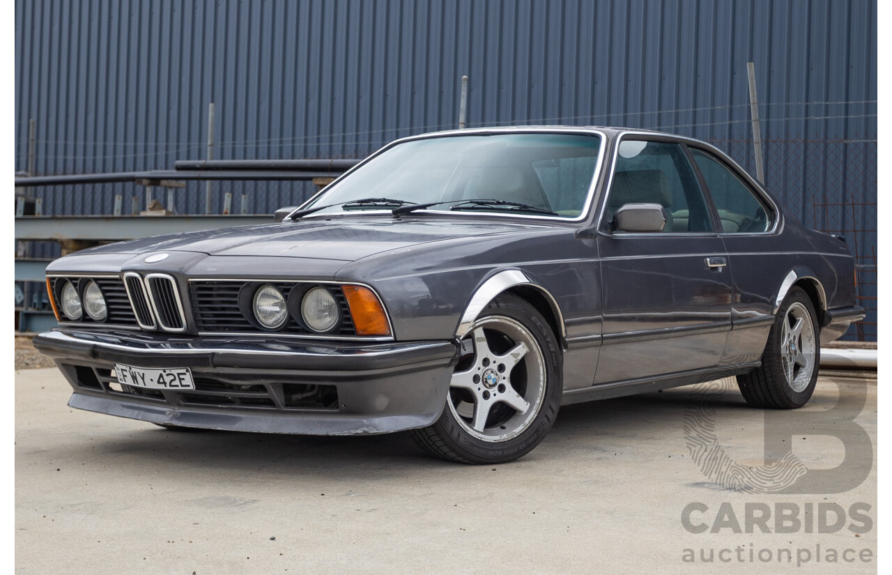 1/1988 BMW 635 CSi (RWD) 2D Coupe Delphin Metallic Grey 3.4L