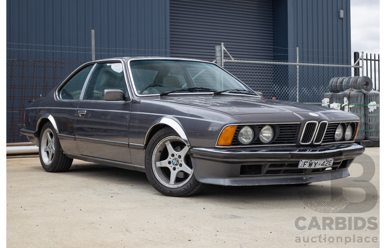 1/1988 BMW 635 CSi (RWD) 2D Coupe Delphin Metallic Grey 3.4L