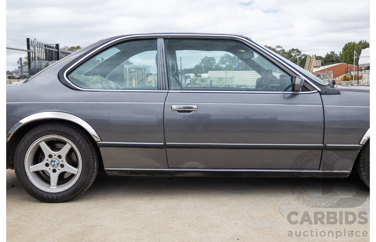 1/1988 BMW 635 CSi (RWD) 2D Coupe Delphin Metallic Grey 3.4L