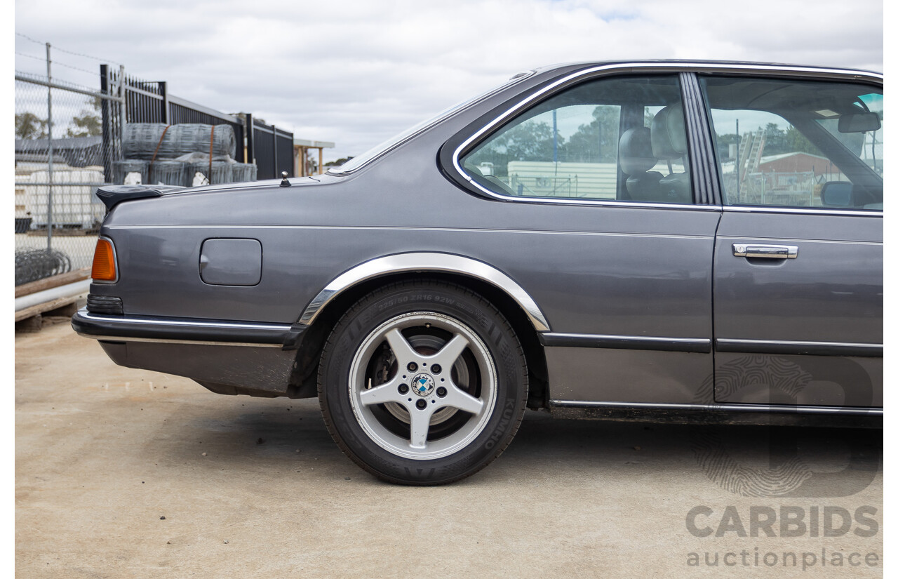 1/1988 BMW 635 CSi (RWD) 2D Coupe Delphin Metallic Grey 3.4L