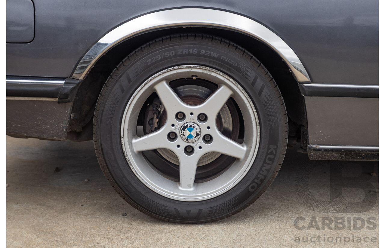 1/1988 BMW 635 CSi (RWD) 2D Coupe Delphin Metallic Grey 3.4L