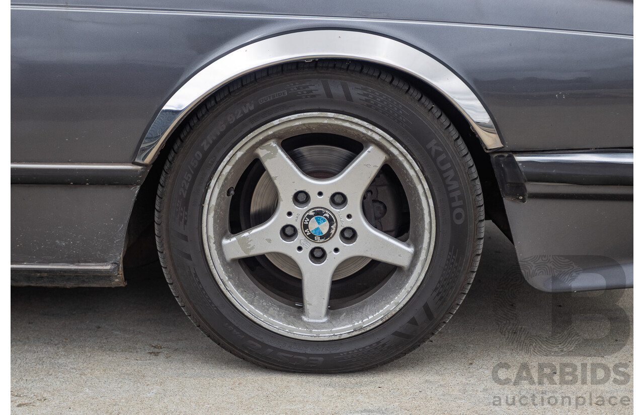 1/1988 BMW 635 CSi (RWD) 2D Coupe Delphin Metallic Grey 3.4L