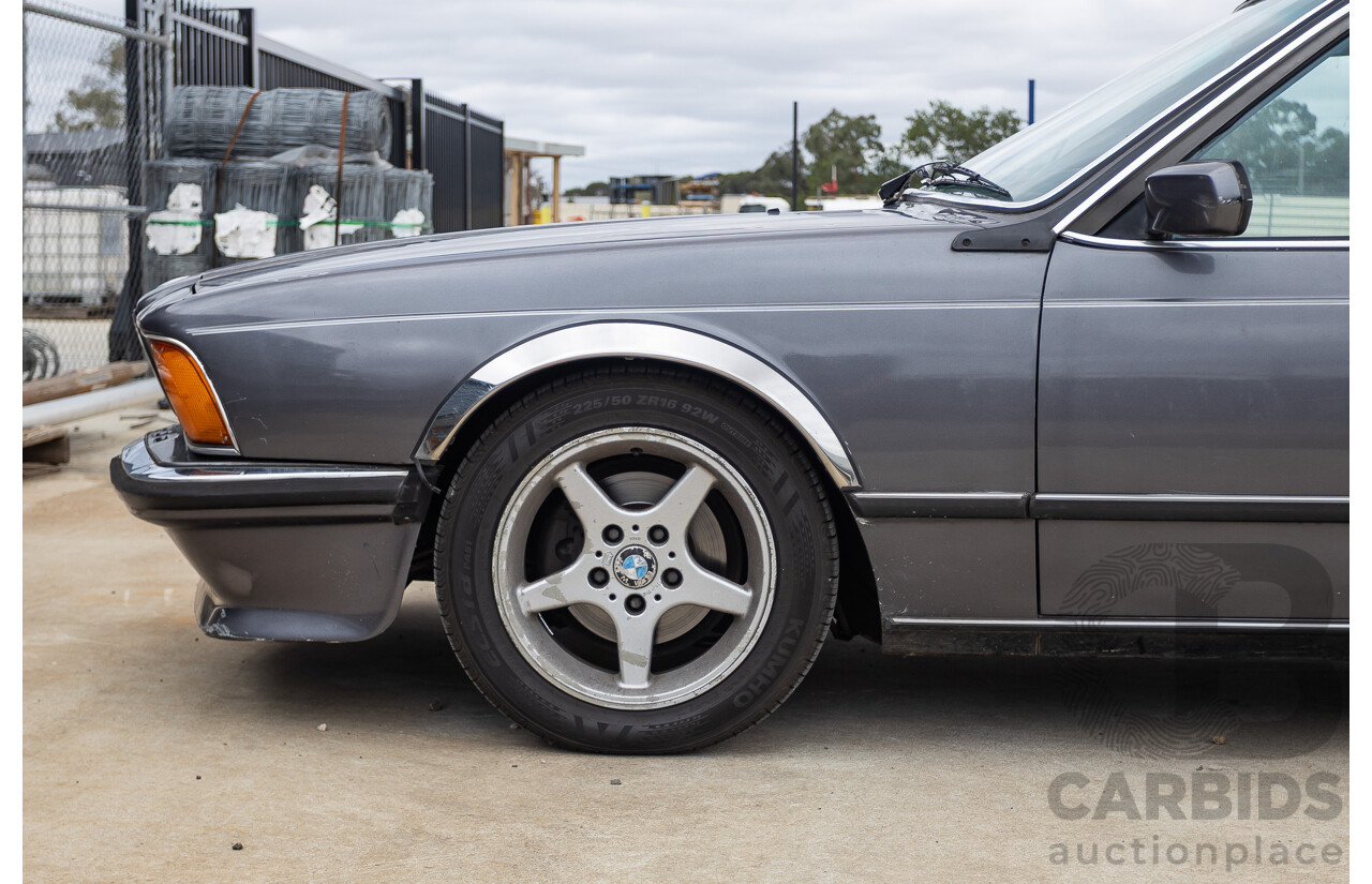 1/1988 BMW 635 CSi (RWD) 2D Coupe Delphin Metallic Grey 3.4L