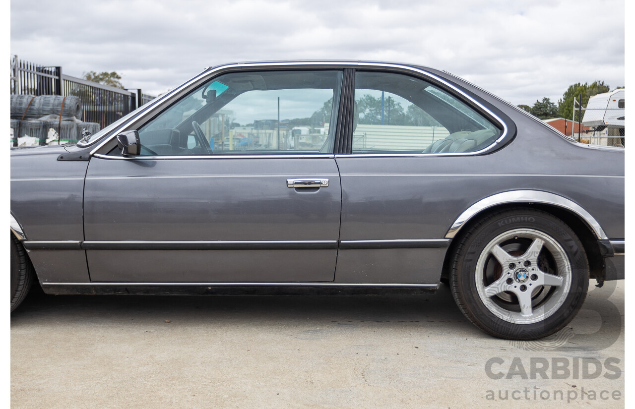 1/1988 BMW 635 CSi (RWD) 2D Coupe Delphin Metallic Grey 3.4L