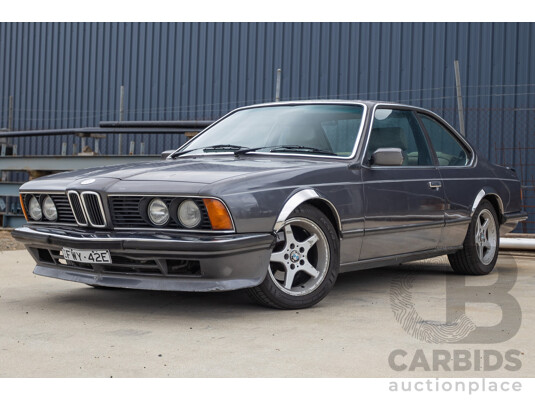 1/1988 BMW 635 CSi (RWD) 2D Coupe Delphin Metallic Grey 3.4L