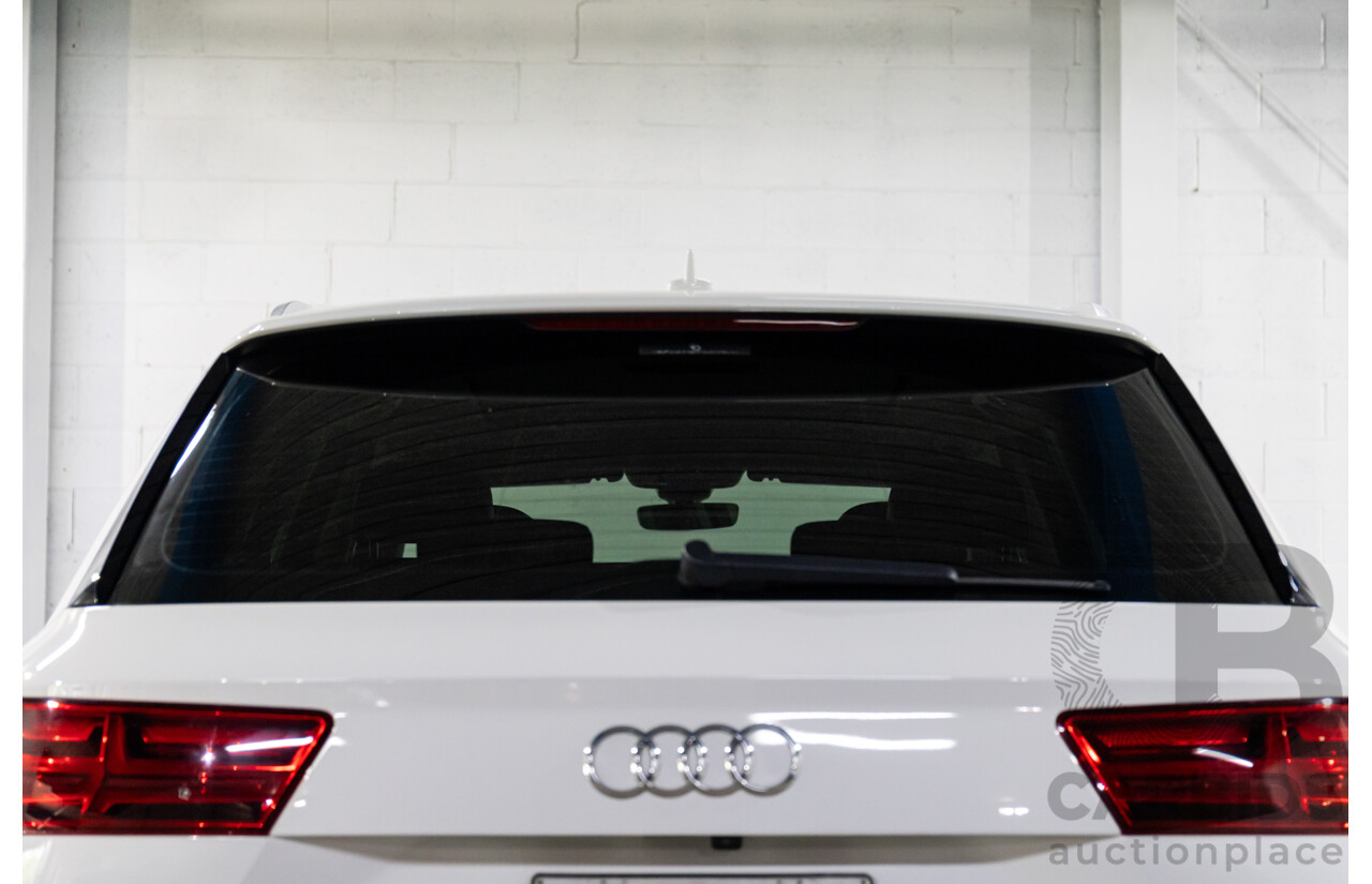 08/2018 Audi Q7 3.0 TDI Quattro (160kW AWD) 4M MY18 4d Wagon Carrara White Turbo Diesel V6 3.0L - 7 Seater