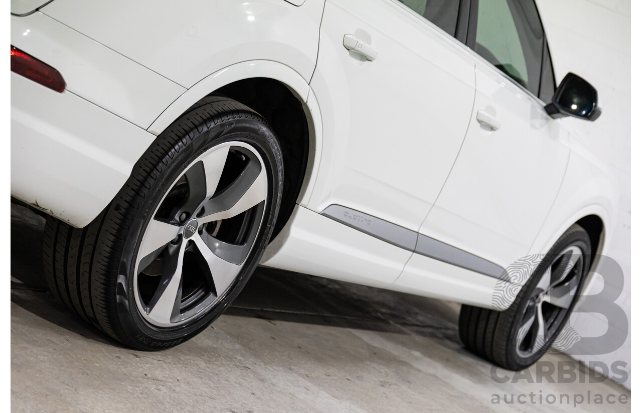 08/2018 Audi Q7 3.0 TDI Quattro (160kW AWD) 4M MY18 4d Wagon Carrara White Turbo Diesel V6 3.0L - 7 Seater