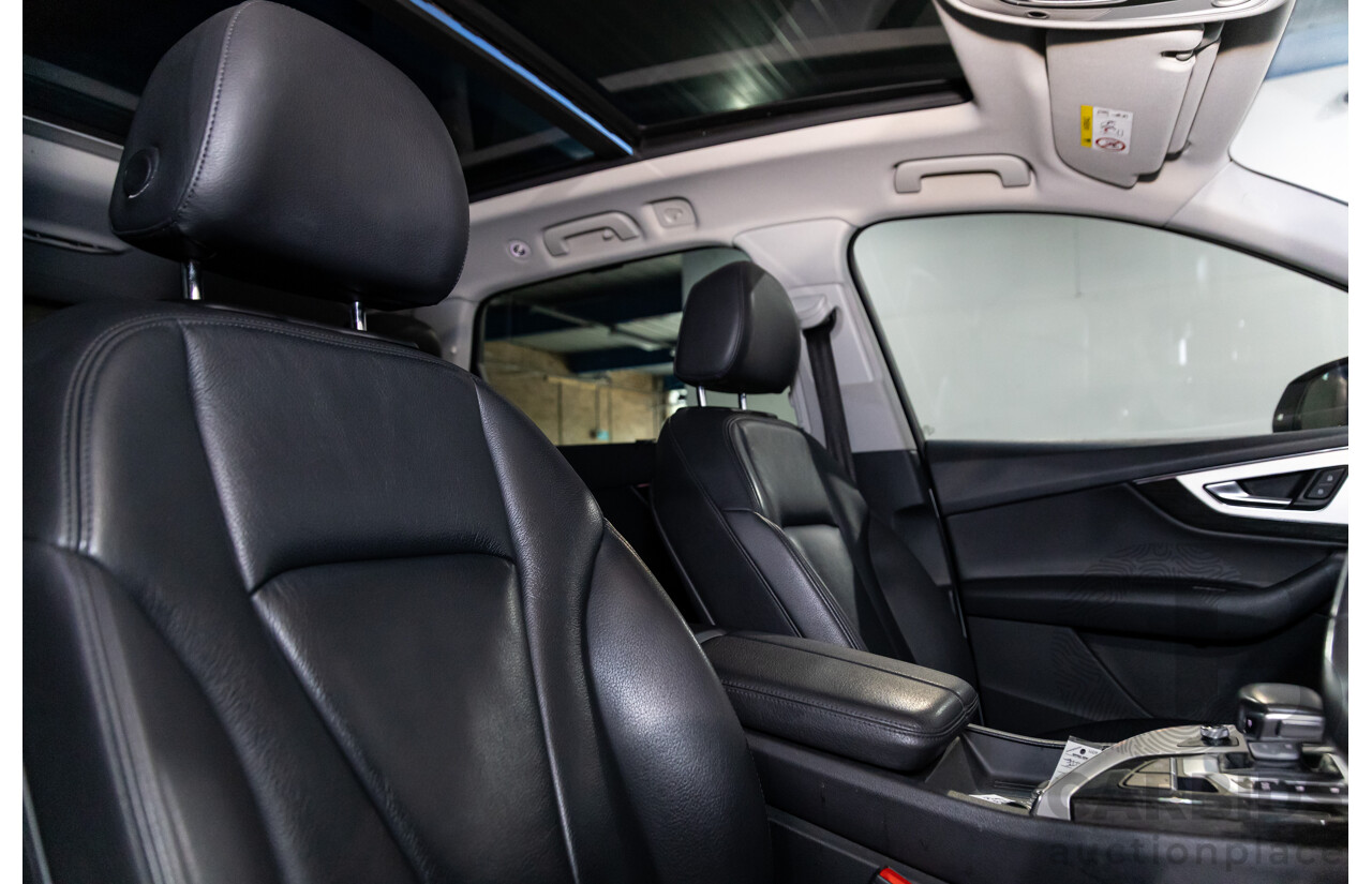 08/2018 Audi Q7 3.0 TDI Quattro (160kW AWD) 4M MY18 4d Wagon Carrara White Turbo Diesel V6 3.0L - 7 Seater