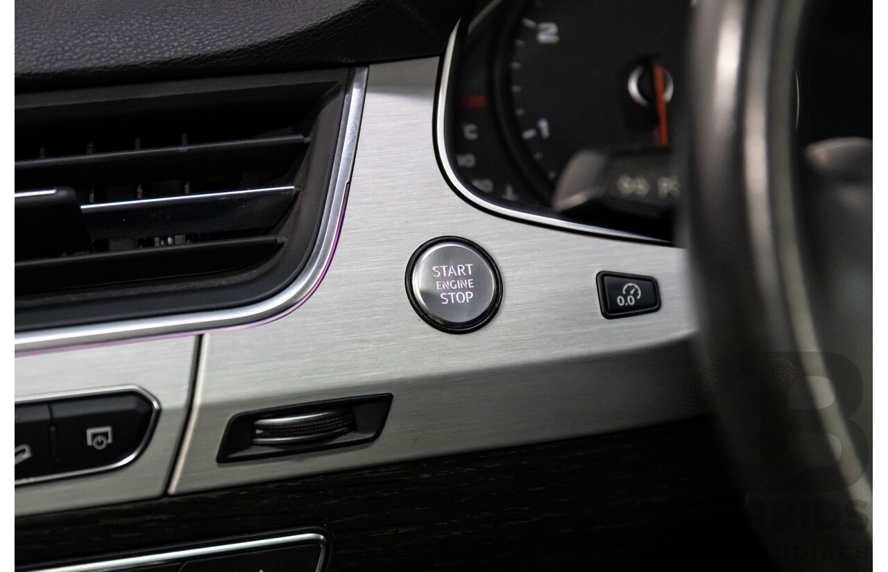 08/2018 Audi Q7 3.0 TDI Quattro (160kW AWD) 4M MY18 4d Wagon Carrara White Turbo Diesel V6 3.0L - 7 Seater