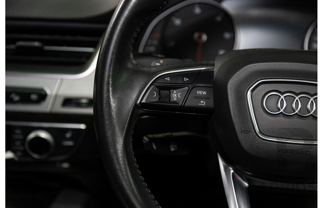 08/2018 Audi Q7 3.0 TDI Quattro (160kW AWD) 4M MY18 4d Wagon Carrara White Turbo Diesel V6 3.0L - 7 Seater