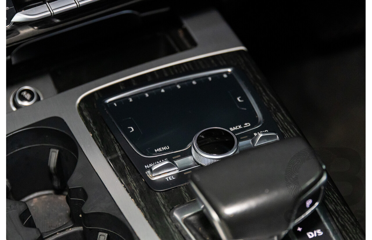 08/2018 Audi Q7 3.0 TDI Quattro (160kW AWD) 4M MY18 4d Wagon Carrara White Turbo Diesel V6 3.0L - 7 Seater