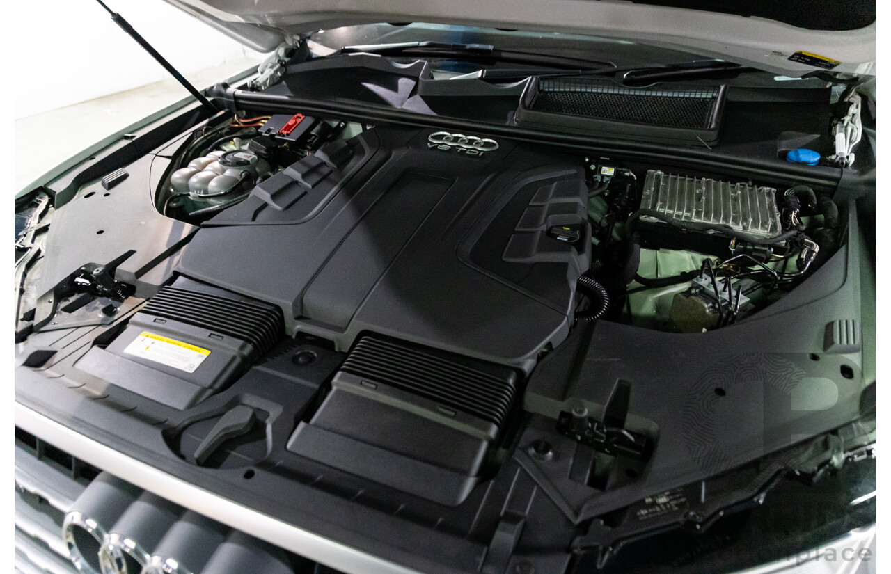 08/2018 Audi Q7 3.0 TDI Quattro (160kW AWD) 4M MY18 4d Wagon Carrara White Turbo Diesel V6 3.0L - 7 Seater