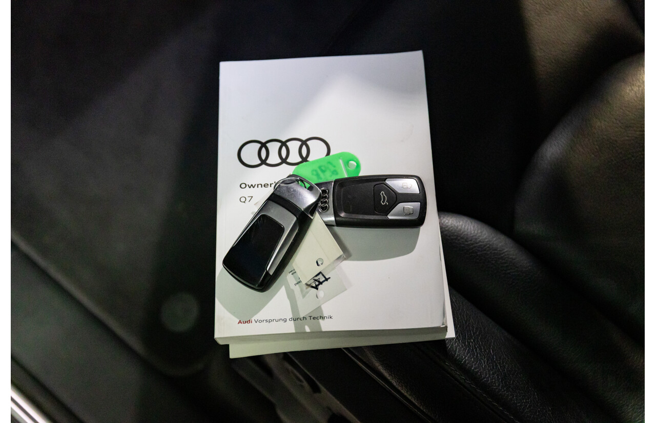 08/2018 Audi Q7 3.0 TDI Quattro (160kW AWD) 4M MY18 4d Wagon Carrara White Turbo Diesel V6 3.0L - 7 Seater