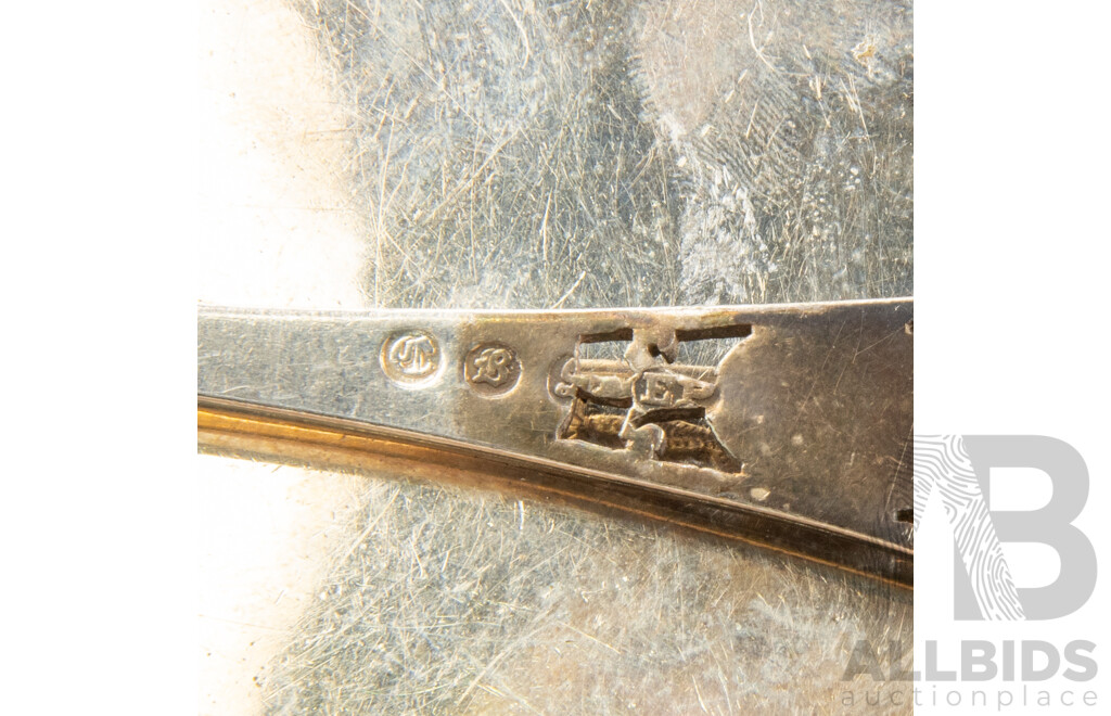 Nine Piece Collection of Mixed Silver Plated, Pewter & Glass Tableware Including Samovar, Sheridan Butter Dish & Jefferson Cups