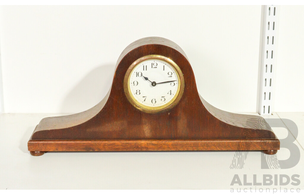 Vintage Wooden Mantel Clock