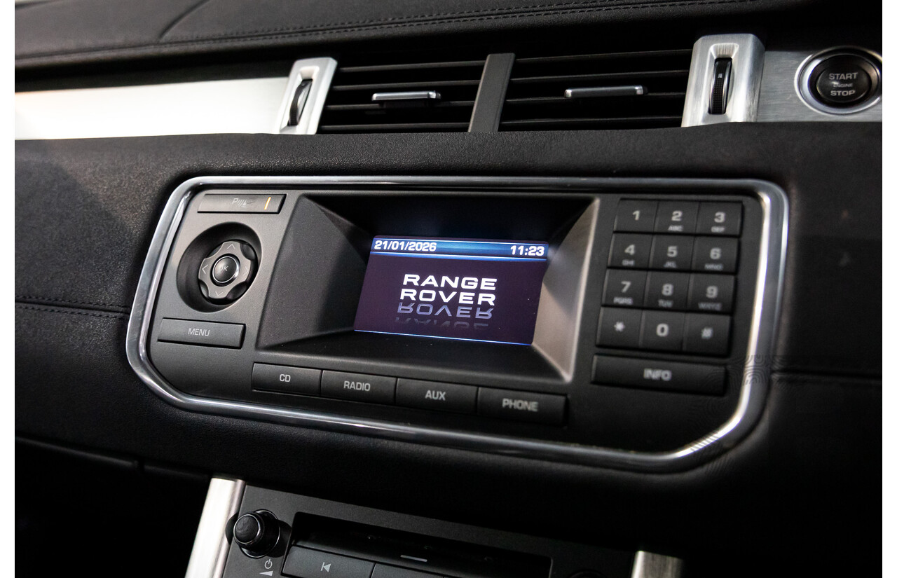 1/2013 Range Rover Evoque TD4 Pure LV MY13 5d Wagon Fuji White Turbo Diesel 2.2L