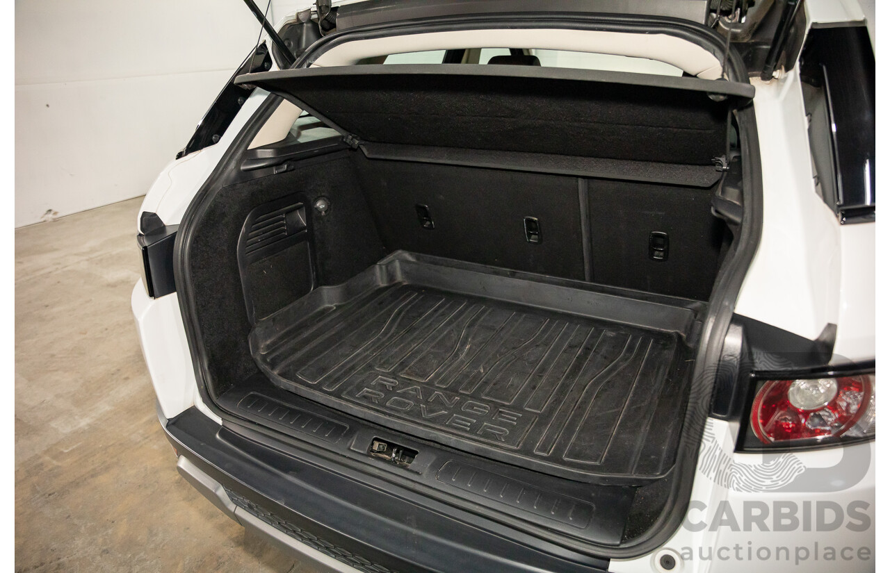 1/2013 Range Rover Evoque TD4 Pure LV MY13 5d Wagon Fuji White Turbo Diesel 2.2L