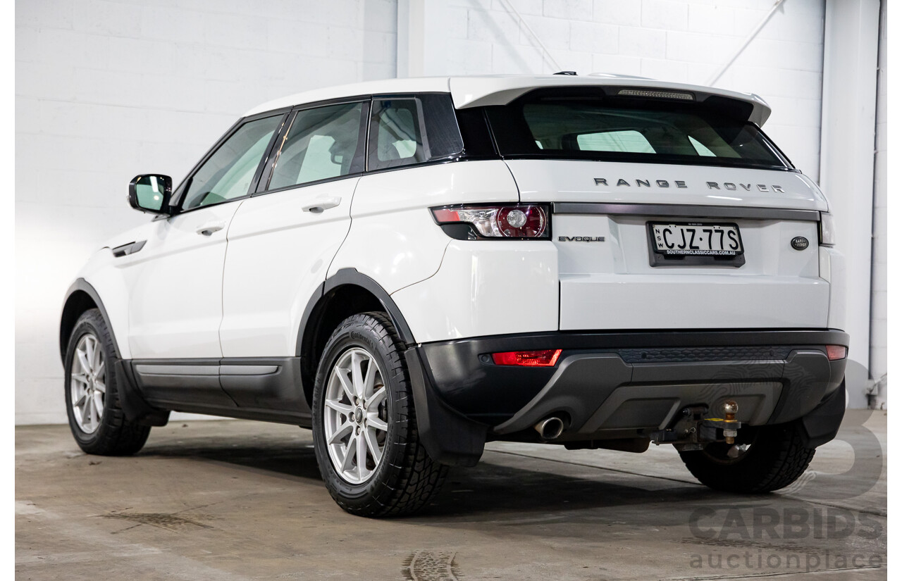 1/2013 Range Rover Evoque TD4 Pure LV MY13 5d Wagon Fuji White Turbo Diesel 2.2L
