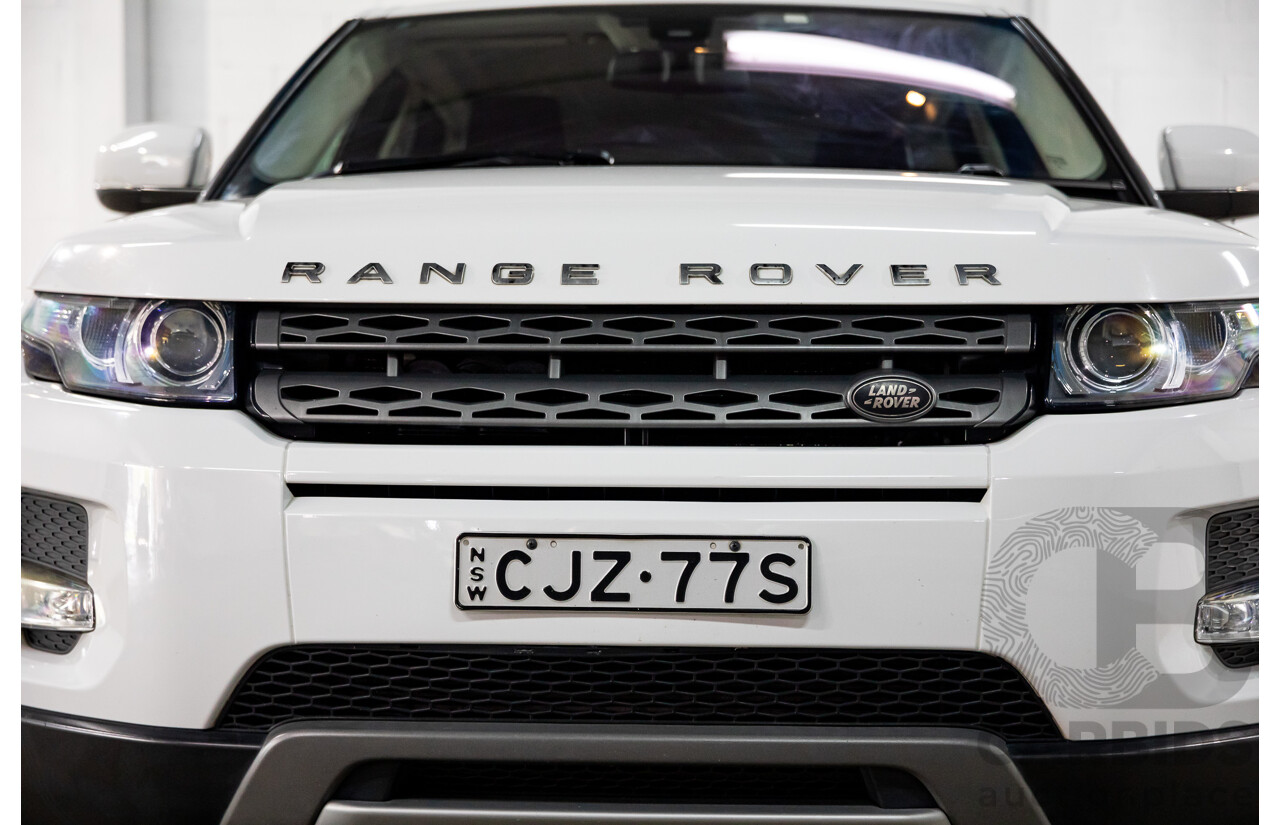 1/2013 Range Rover Evoque TD4 Pure LV MY13 5d Wagon Fuji White Turbo Diesel 2.2L