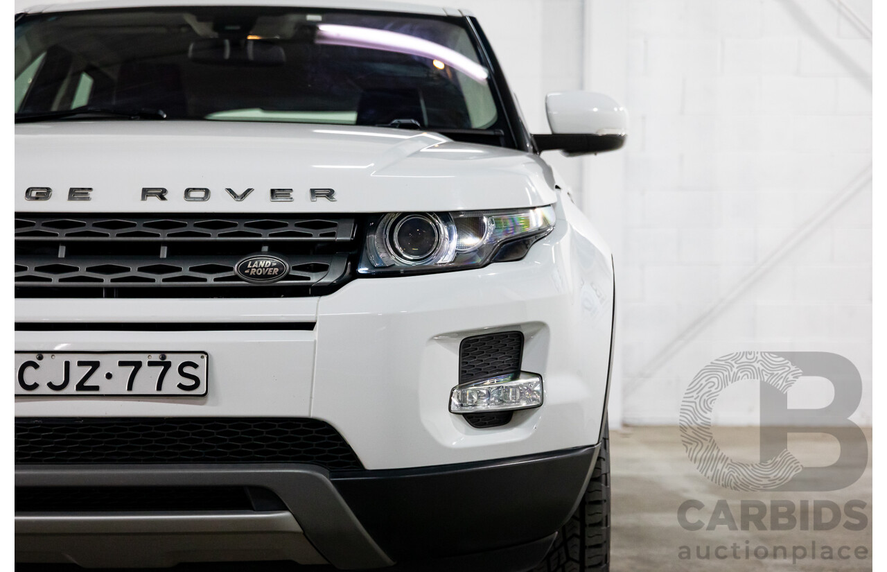 1/2013 Range Rover Evoque TD4 Pure LV MY13 5d Wagon Fuji White Turbo Diesel 2.2L