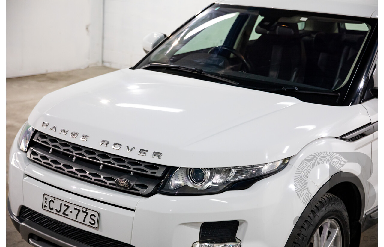 1/2013 Range Rover Evoque TD4 Pure LV MY13 5d Wagon Fuji White Turbo Diesel 2.2L