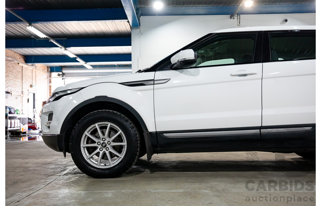 1/2013 Range Rover Evoque TD4 Pure LV MY13 5d Wagon Fuji White Turbo Diesel 2.2L