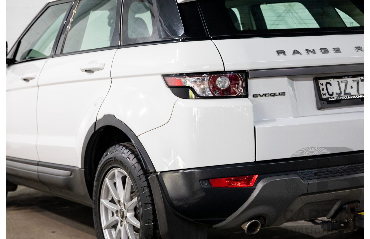 1/2013 Range Rover Evoque TD4 Pure LV MY13 5d Wagon Fuji White Turbo Diesel 2.2L