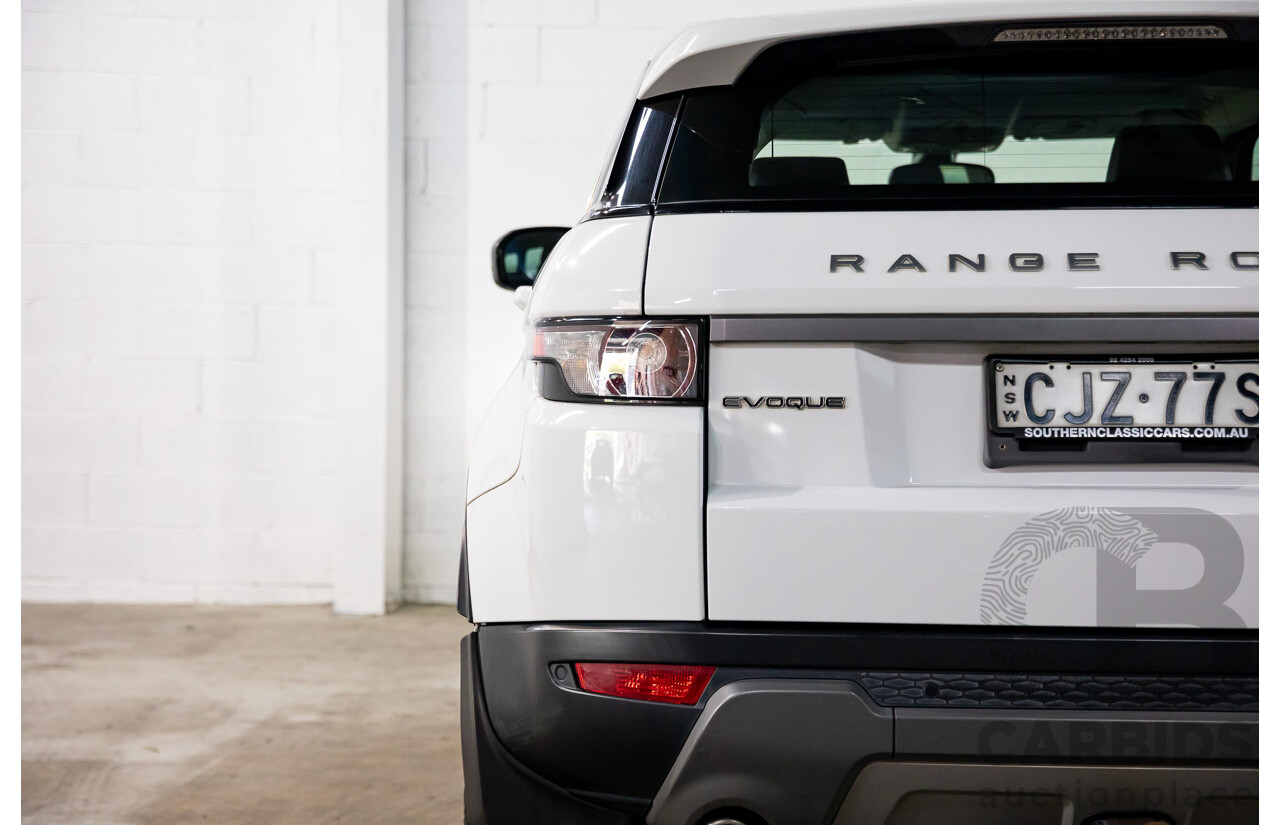 1/2013 Range Rover Evoque TD4 Pure LV MY13 5d Wagon Fuji White Turbo Diesel 2.2L
