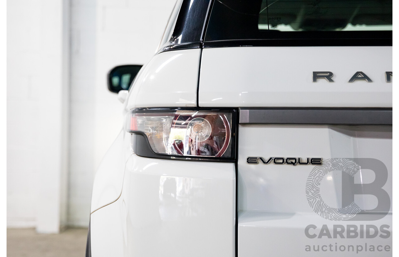 1/2013 Range Rover Evoque TD4 Pure LV MY13 5d Wagon Fuji White Turbo Diesel 2.2L