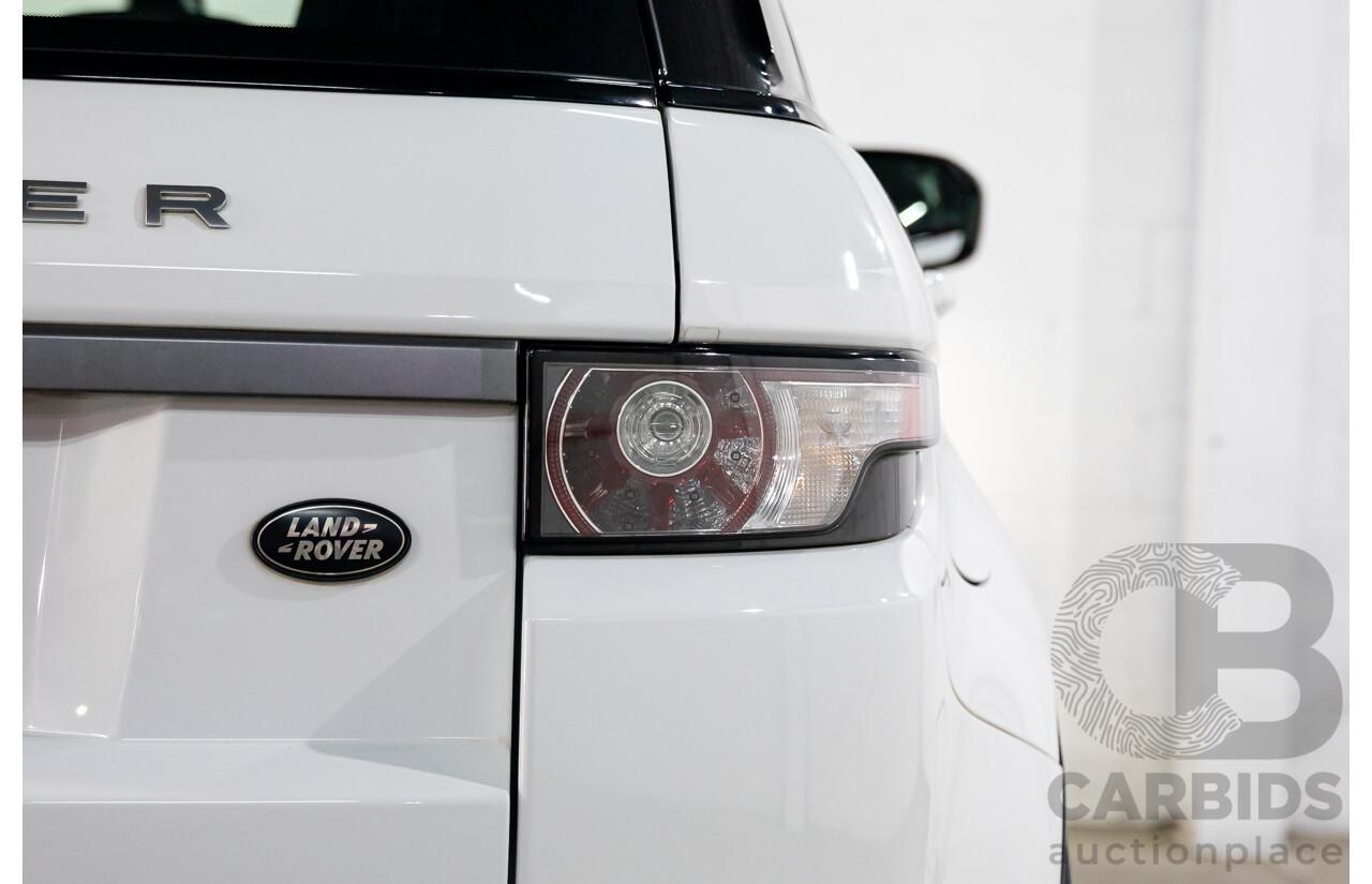 1/2013 Range Rover Evoque TD4 Pure LV MY13 5d Wagon Fuji White Turbo Diesel 2.2L