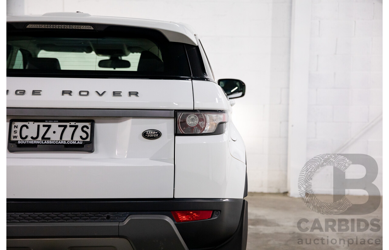 1/2013 Range Rover Evoque TD4 Pure LV MY13 5d Wagon Fuji White Turbo Diesel 2.2L