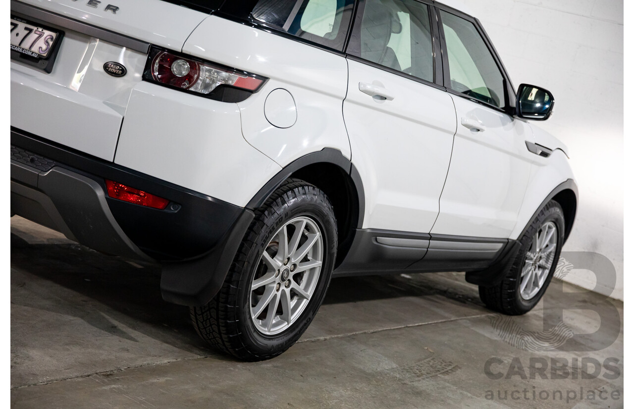 1/2013 Range Rover Evoque TD4 Pure LV MY13 5d Wagon Fuji White Turbo Diesel 2.2L