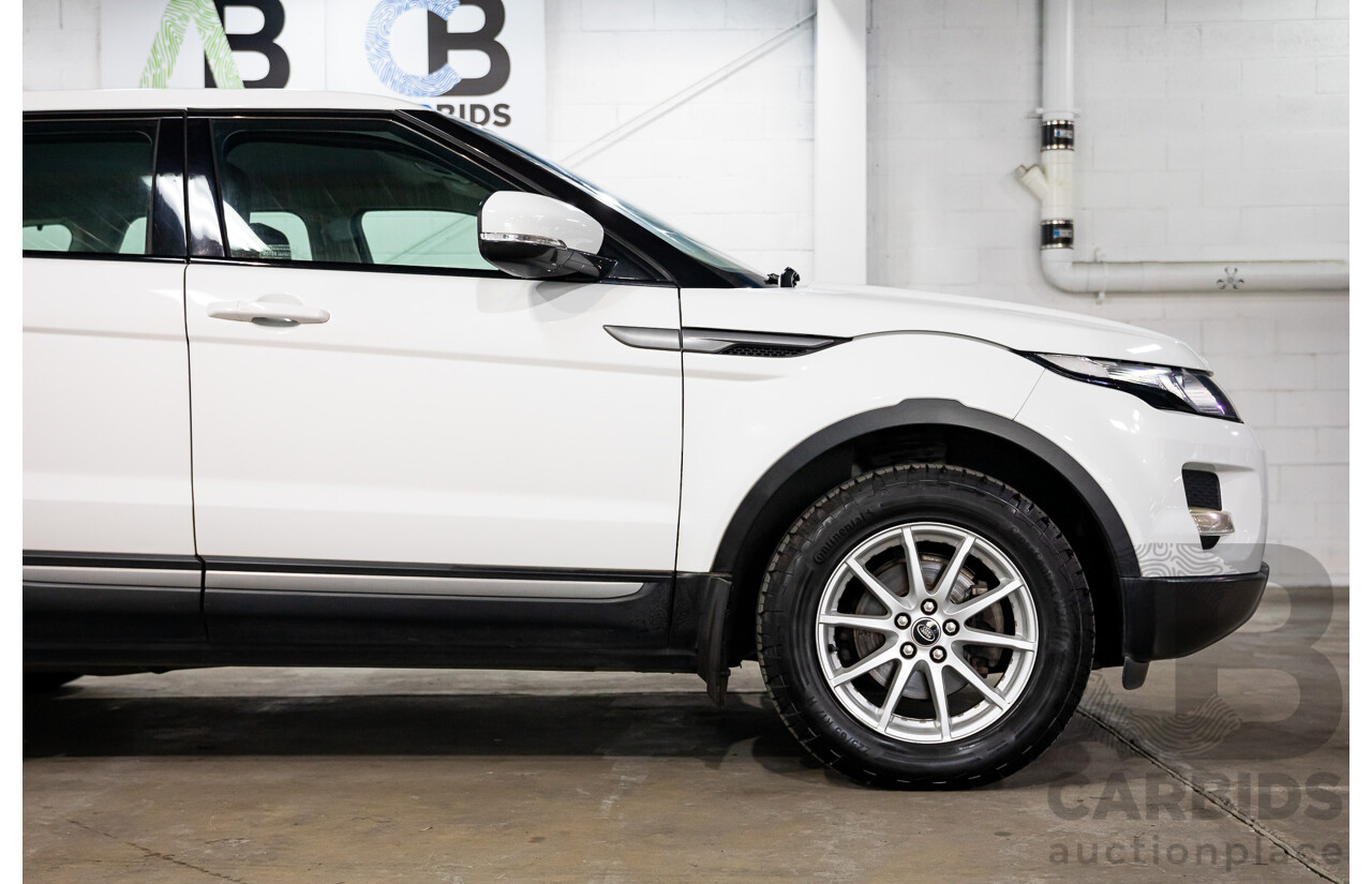 1/2013 Range Rover Evoque TD4 Pure LV MY13 5d Wagon Fuji White Turbo Diesel 2.2L