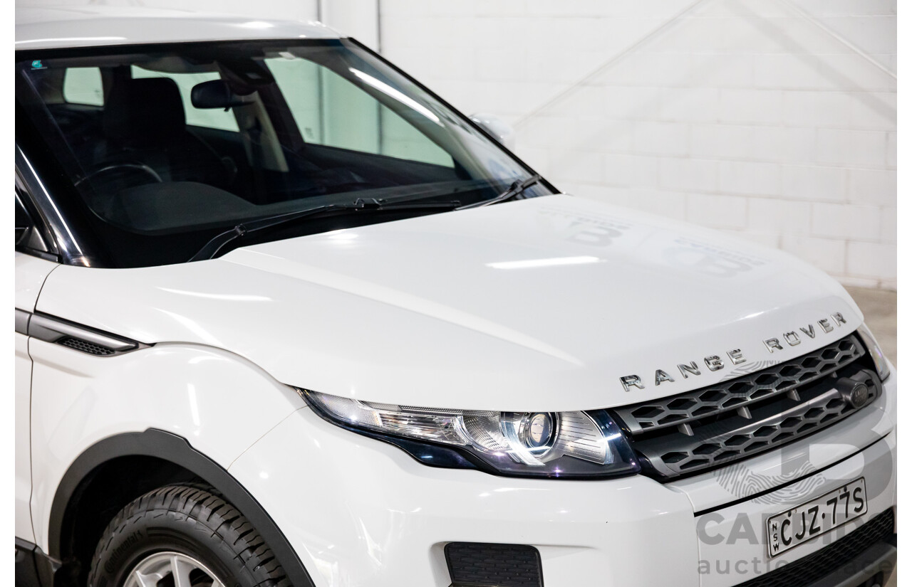 1/2013 Range Rover Evoque TD4 Pure LV MY13 5d Wagon Fuji White Turbo Diesel 2.2L