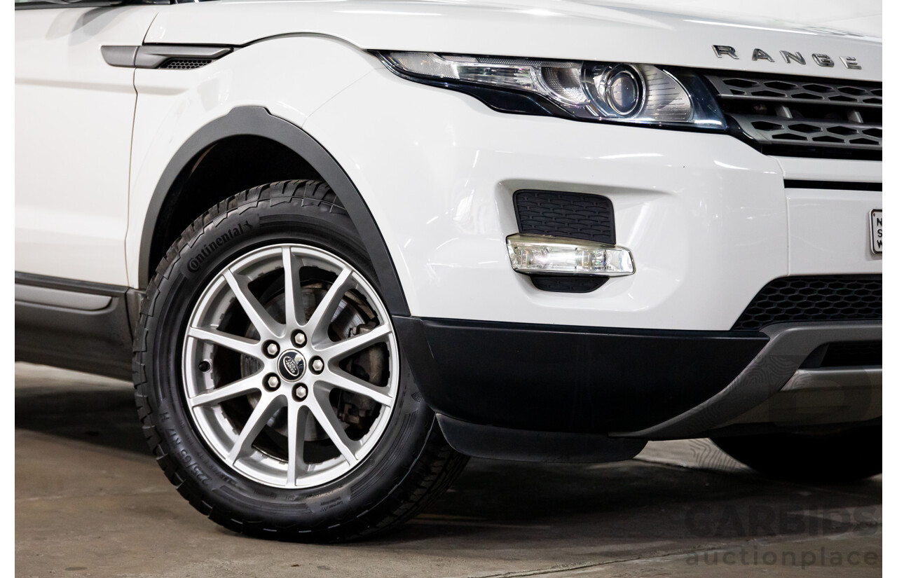 1/2013 Range Rover Evoque TD4 Pure LV MY13 5d Wagon Fuji White Turbo Diesel 2.2L
