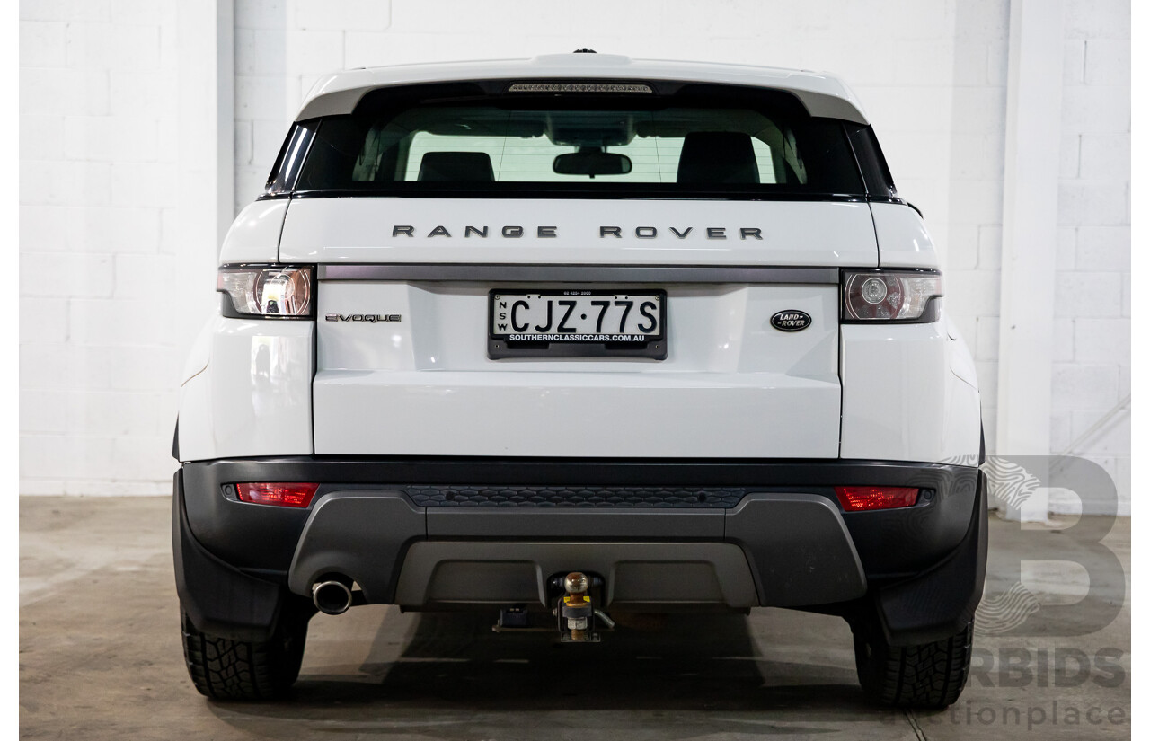 1/2013 Range Rover Evoque TD4 Pure LV MY13 5d Wagon Fuji White Turbo Diesel 2.2L