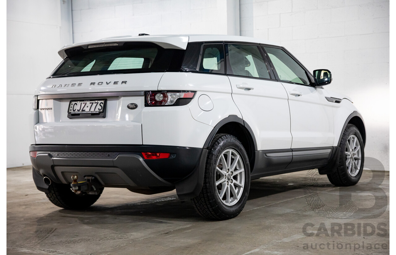 1/2013 Range Rover Evoque TD4 Pure LV MY13 5d Wagon Fuji White Turbo Diesel 2.2L
