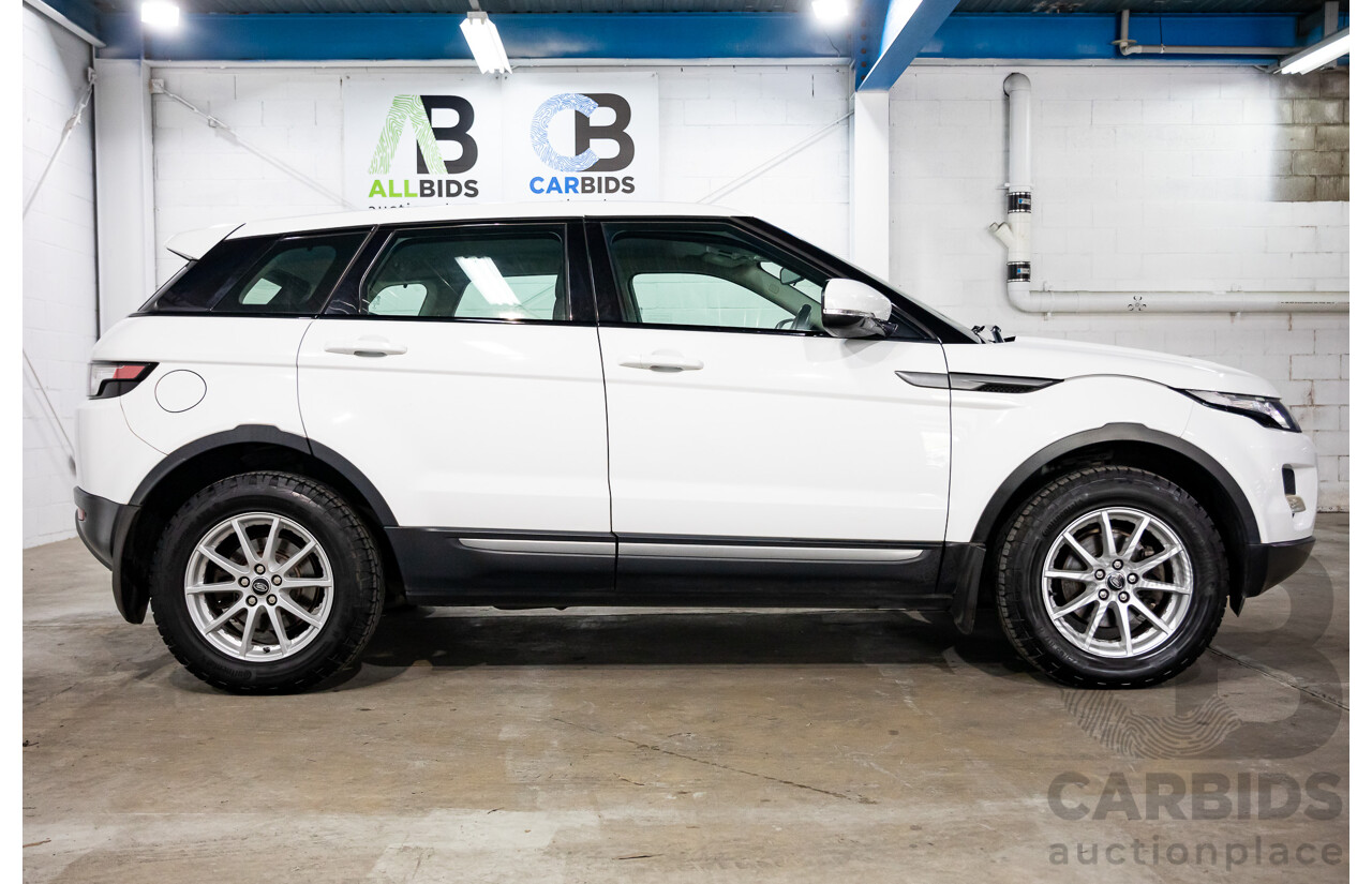 1/2013 Range Rover Evoque TD4 Pure LV MY13 5d Wagon Fuji White Turbo Diesel 2.2L