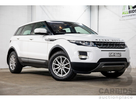1/2013 Range Rover Evoque TD4 Pure LV MY13 5d Wagon Fuji White Turbo Diesel 2.2L