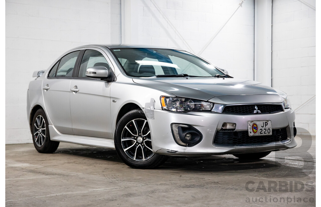 12/2015 Mitsubishi Lancer ES Sport CJ MY15 4d Sedan Apex Silver Metallic 2.0L