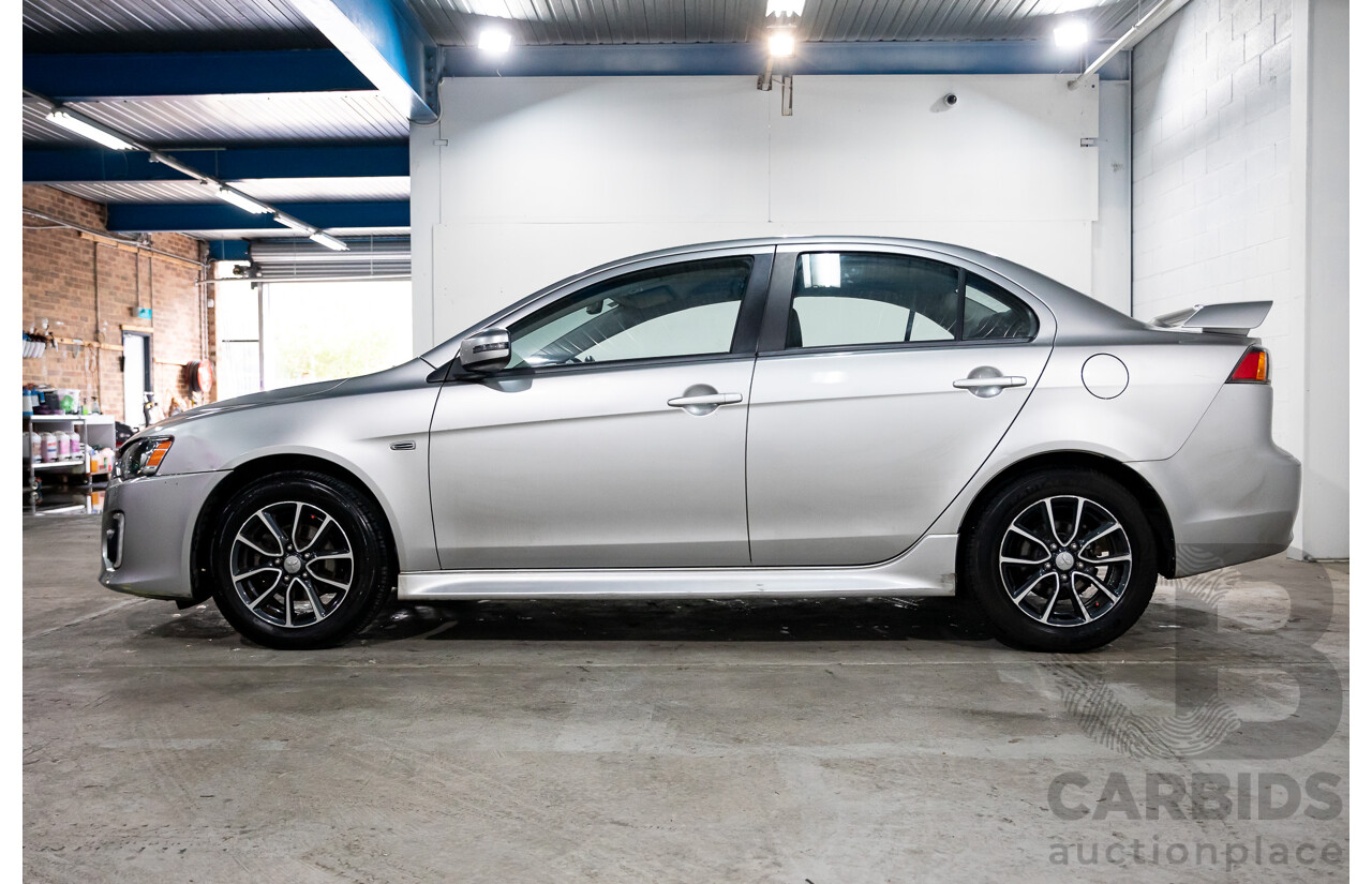 12/2015 Mitsubishi Lancer ES Sport CJ MY15 4d Sedan Apex Silver Metallic 2.0L