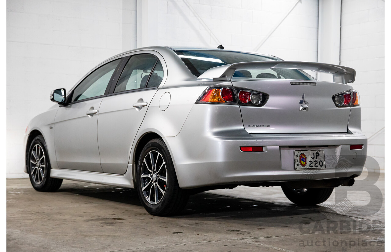 12/2015 Mitsubishi Lancer ES Sport CJ MY15 4d Sedan Apex Silver Metallic 2.0L