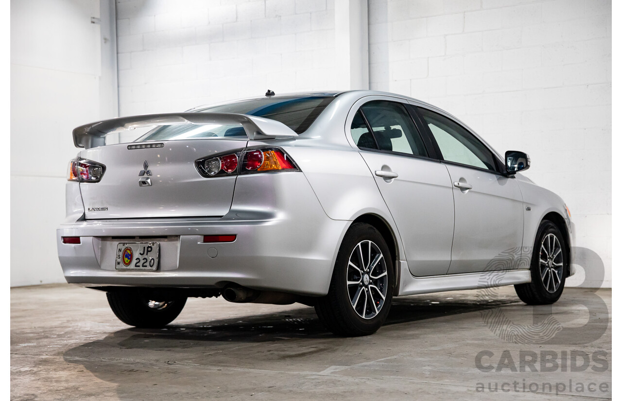 12/2015 Mitsubishi Lancer ES Sport CJ MY15 4d Sedan Apex Silver Metallic 2.0L