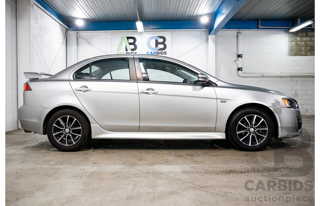 12/2015 Mitsubishi Lancer ES Sport CJ MY15 4d Sedan Apex Silver Metallic 2.0L