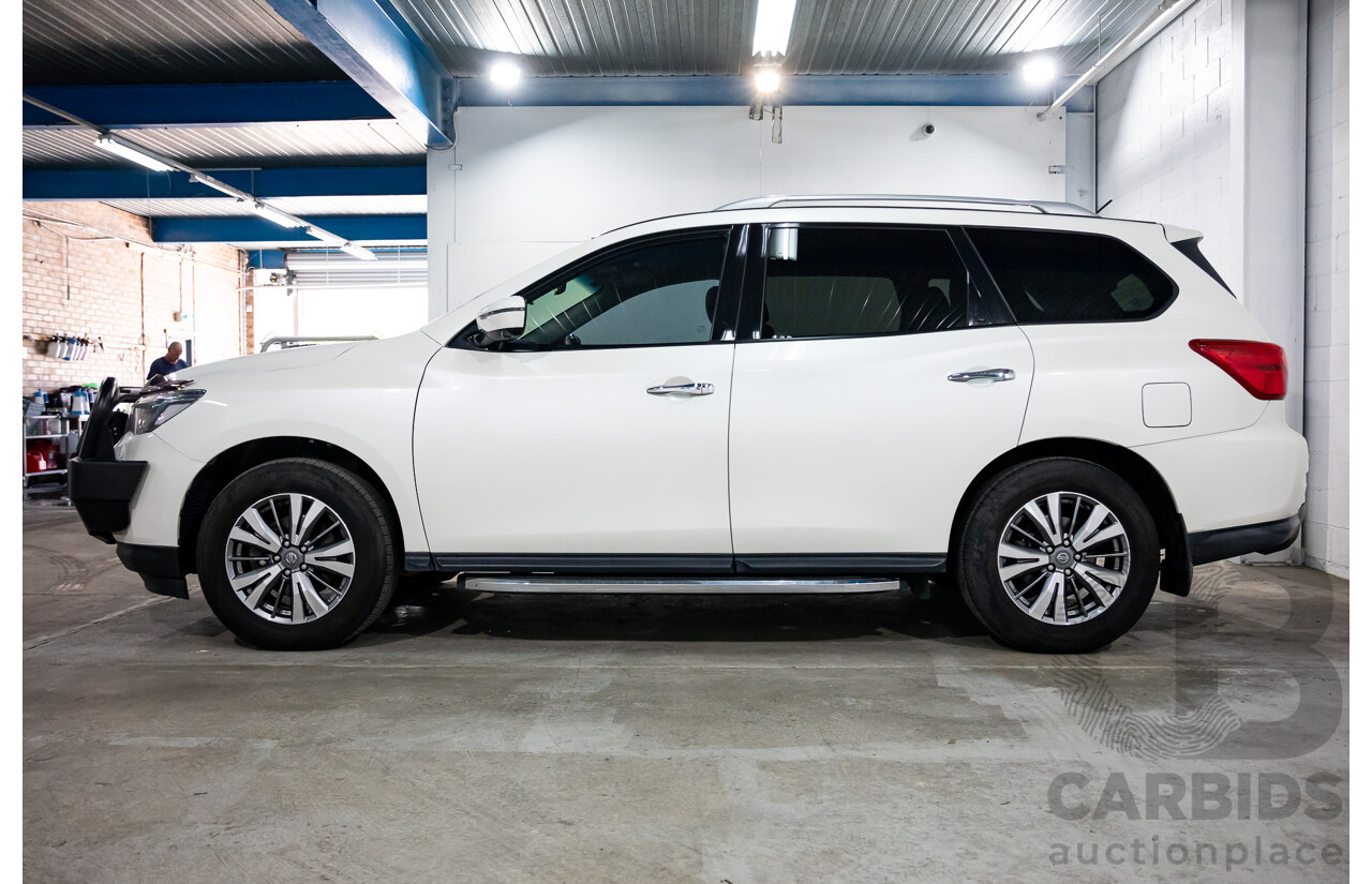 06/2020 Nissan Pathfinder ST (FWD) R52 MY19 SERIES III 4d Wagon Ivory White Pearl V6 3.5L