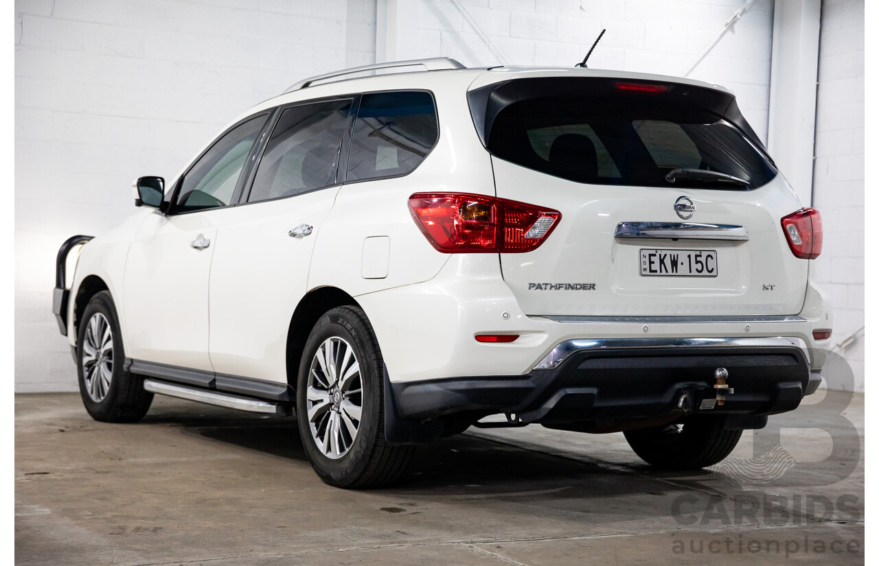 06/2020 Nissan Pathfinder ST (FWD) R52 MY19 SERIES III 4d Wagon Ivory White Pearl V6 3.5L