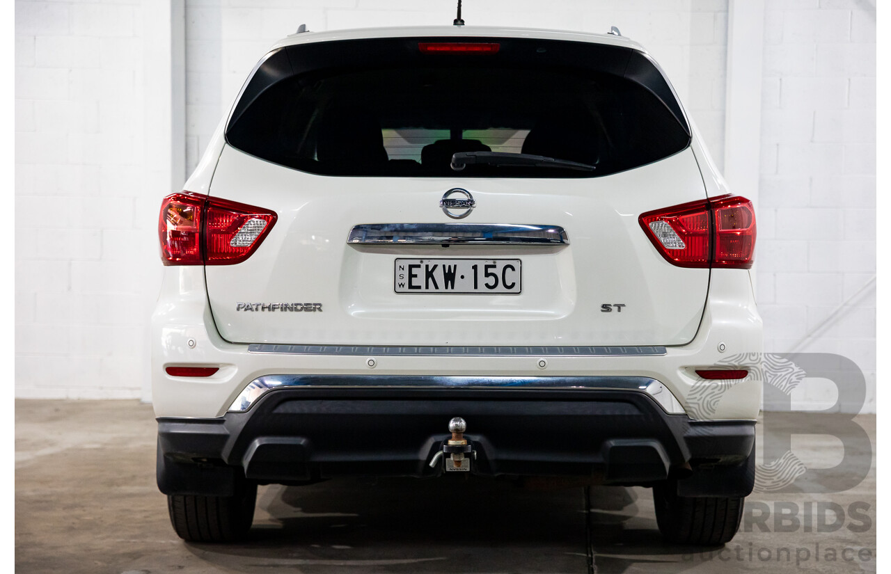 06/2020 Nissan Pathfinder ST (FWD) R52 MY19 SERIES III 4d Wagon Ivory White Pearl V6 3.5L