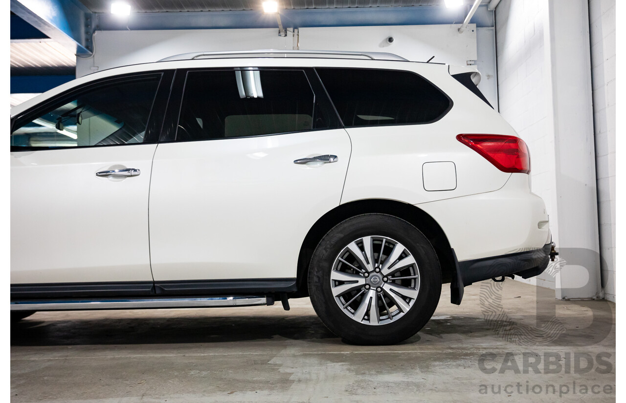 06/2020 Nissan Pathfinder ST (FWD) R52 MY19 SERIES III 4d Wagon Ivory White Pearl V6 3.5L
