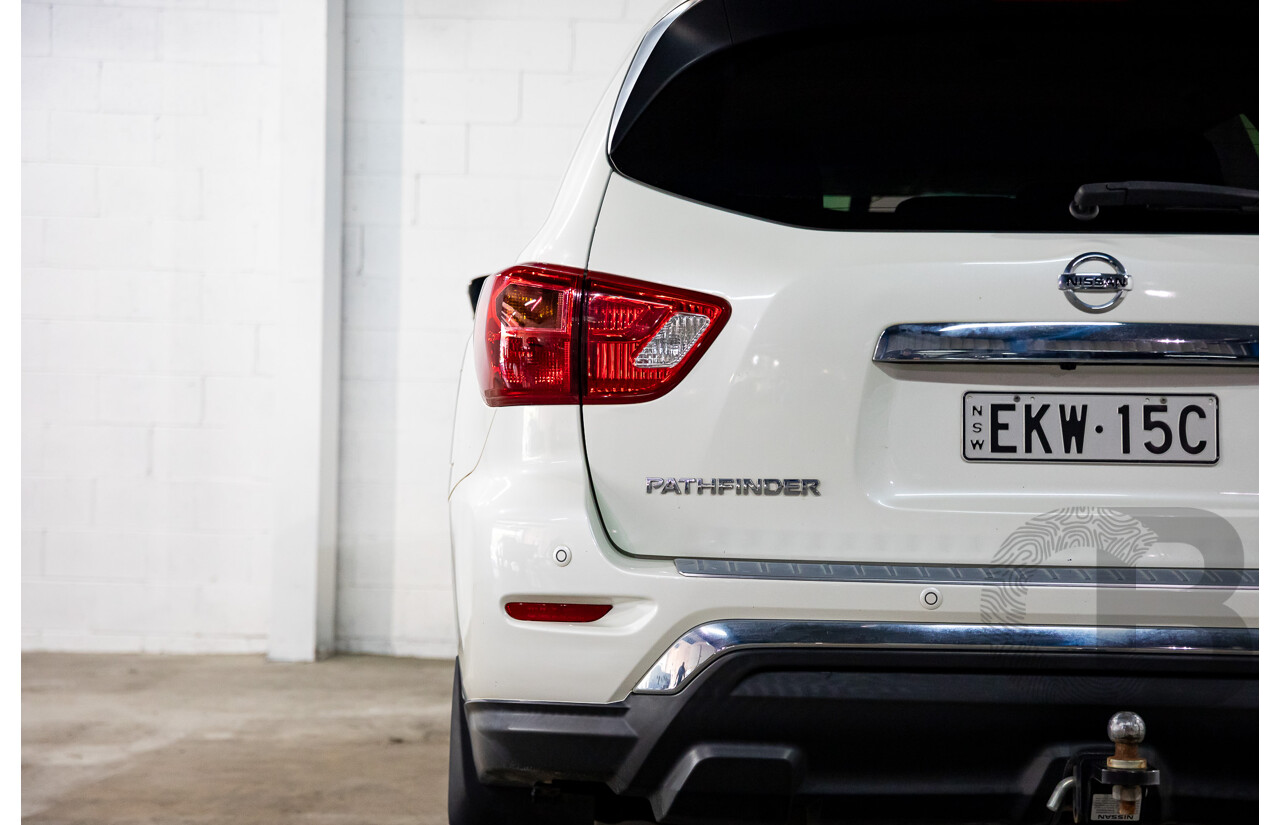 06/2020 Nissan Pathfinder ST (FWD) R52 MY19 SERIES III 4d Wagon Ivory White Pearl V6 3.5L