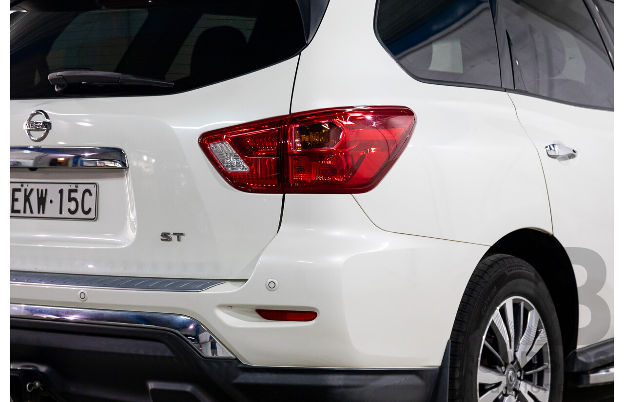 06/2020 Nissan Pathfinder ST (FWD) R52 MY19 SERIES III 4d Wagon Ivory White Pearl V6 3.5L